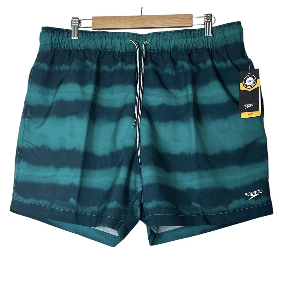 Speedo Swim Shorts Men's XXL Elastic Board Swimwear‎ Trunks Beach Pockets New